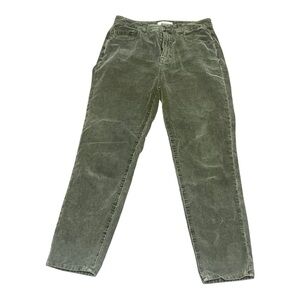 PacSun High Rise Eclectic Grandpa Olive Corduroy Pants